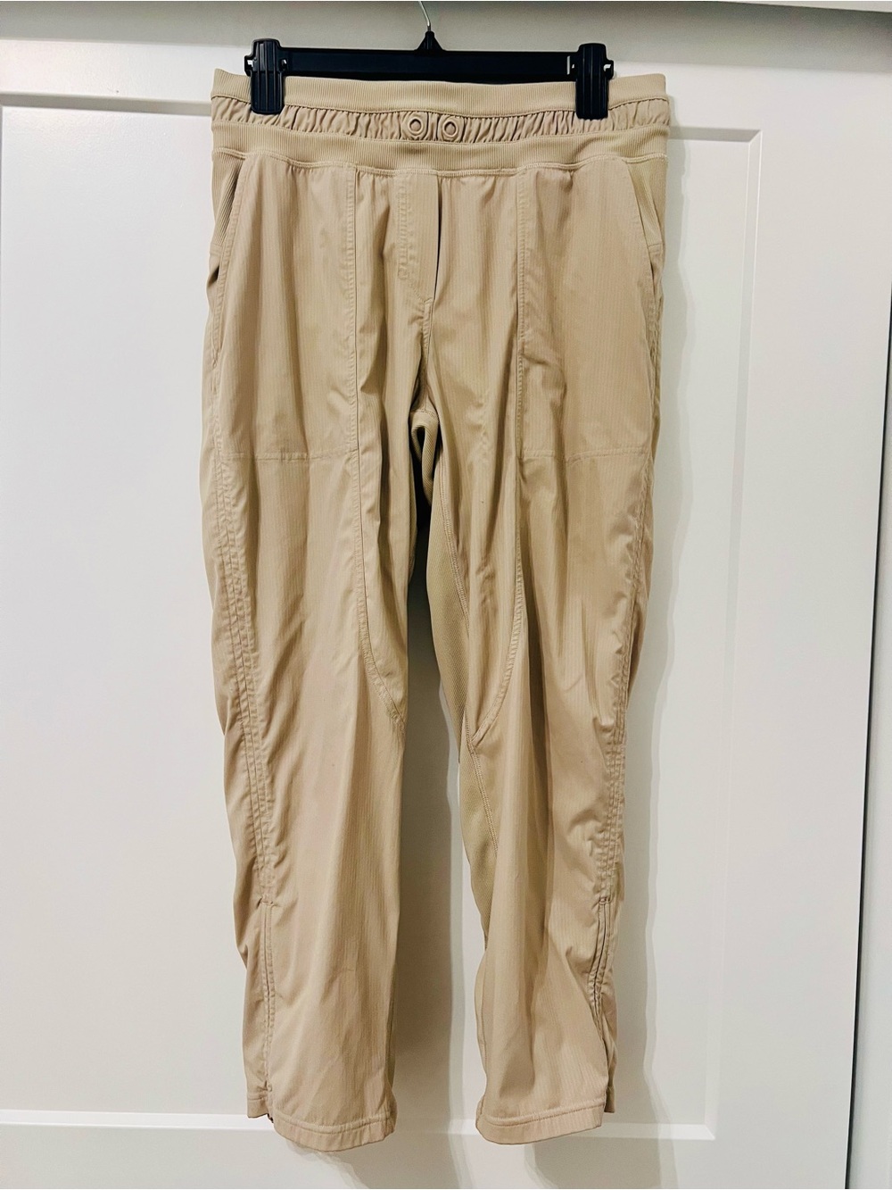 Lululemon Dance Studio Jogger Pants Womens 8 Taupe Mid Rise Stretch Pockets - Picture 5 of 9